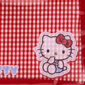 Hello Kitty Gingham Flat Pouch Stationery Japan Original