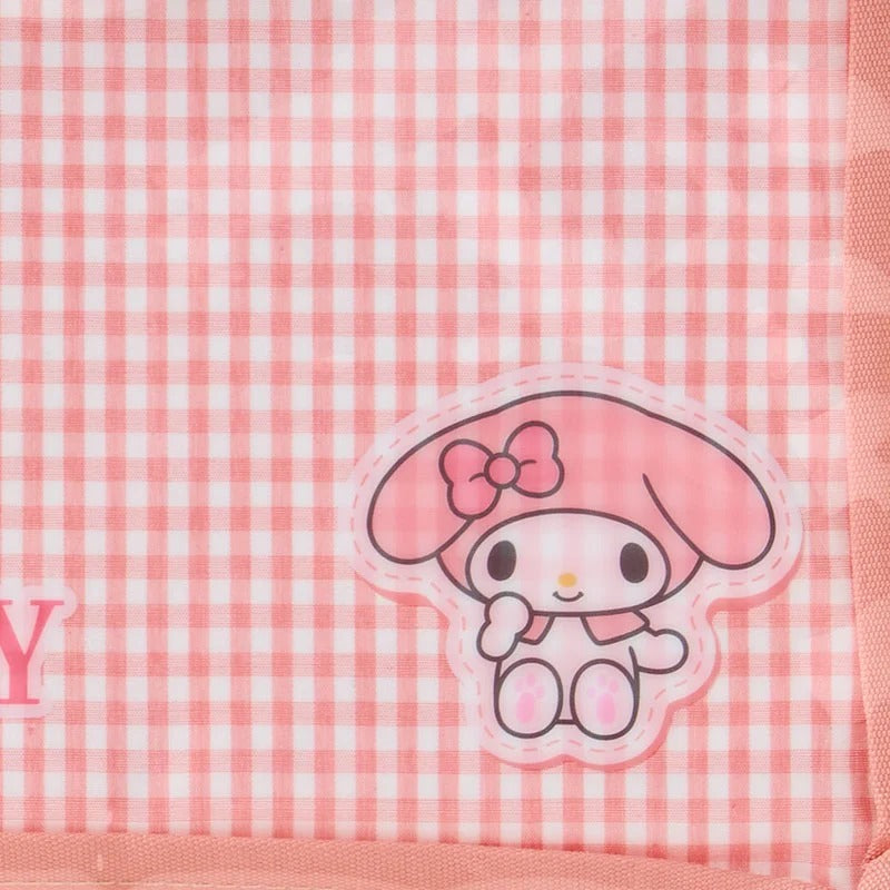 My Melody Gingham Flat Pouch Stationery Japan Original