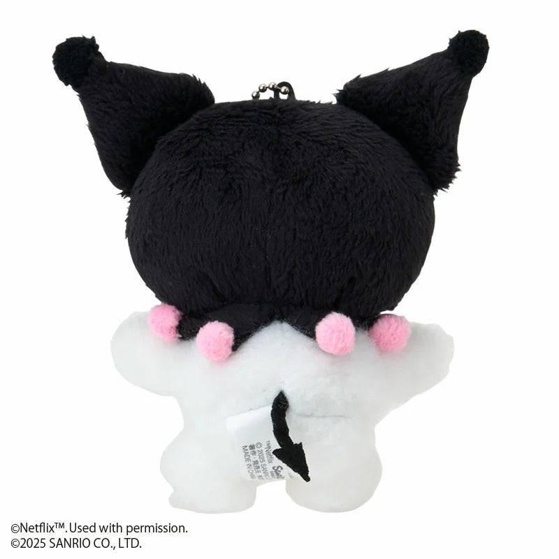 Kuromi Crying Plush Mascot Keychain (My Melody & Kuromi Netflix Series) Accessory Japan Original
