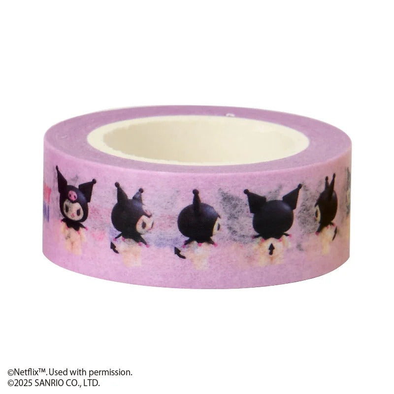 My Melody & Kuromi 3-Piece Washi Tape Set (My Melody & Kuromi Netflix Series) Stationery Japan Original