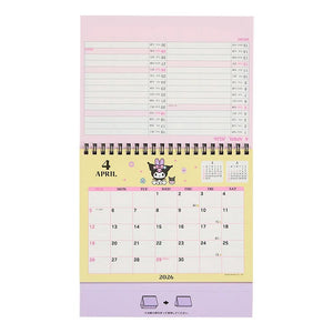 Kuromi 2026 Desk Calendar Stationery Japan Original