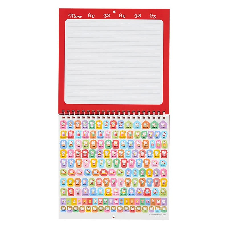 Hello Kitty 2026 Wall Calendar Stationery Japan Original