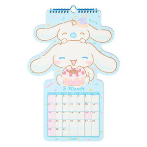 Cinnamoroll 2026 Die-Cut Wall Calendar Seasonal Japan Original