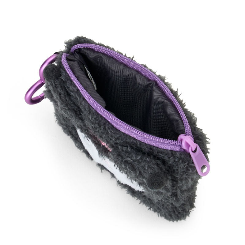 Kuromi Fuzzy Mini Zipper Pouch Bags Japan Original