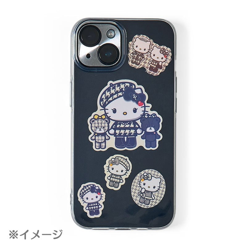 Hello Kitty 24-pc Sticker Pack (Monochrome Birthday Twins Series) Stationery Japan Original