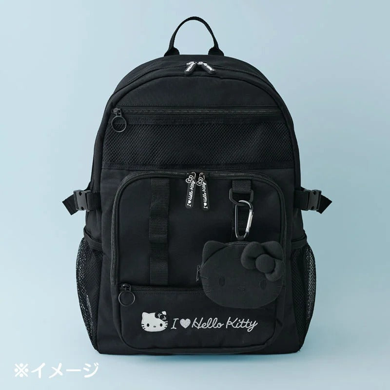 Hello Kitty Black Signature Backpack (I Love Hello Kitty Series) Bags Japan Original