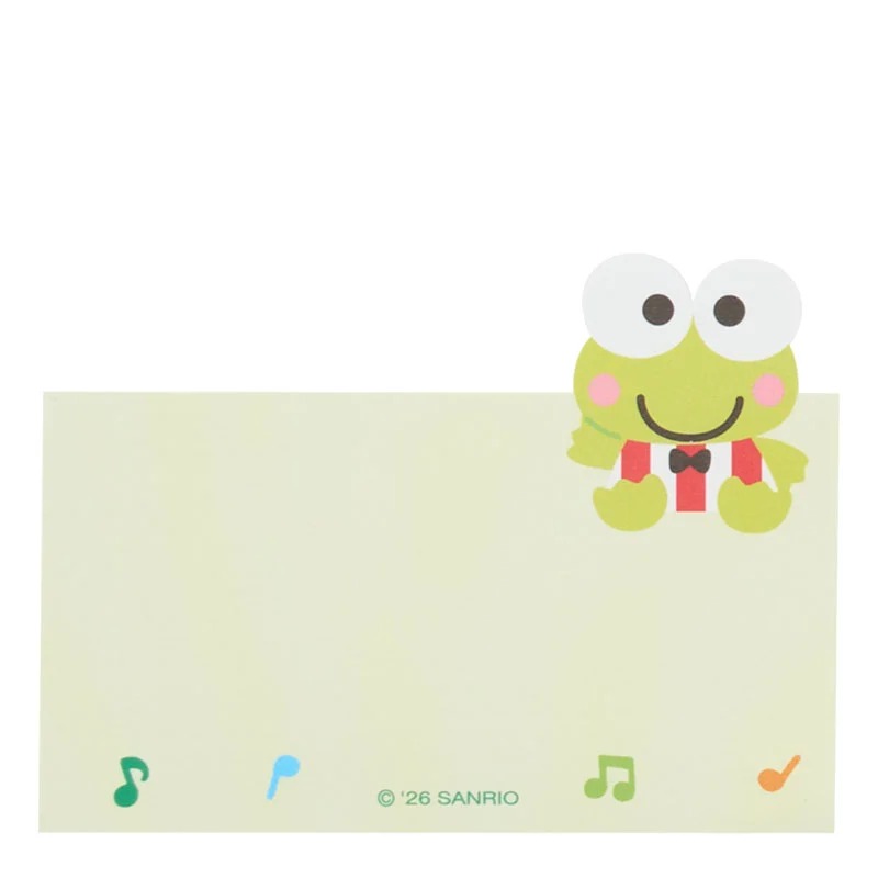 Keroppi 3-Tier Mini Memo Pad (Expressions) Stationery Japan Original