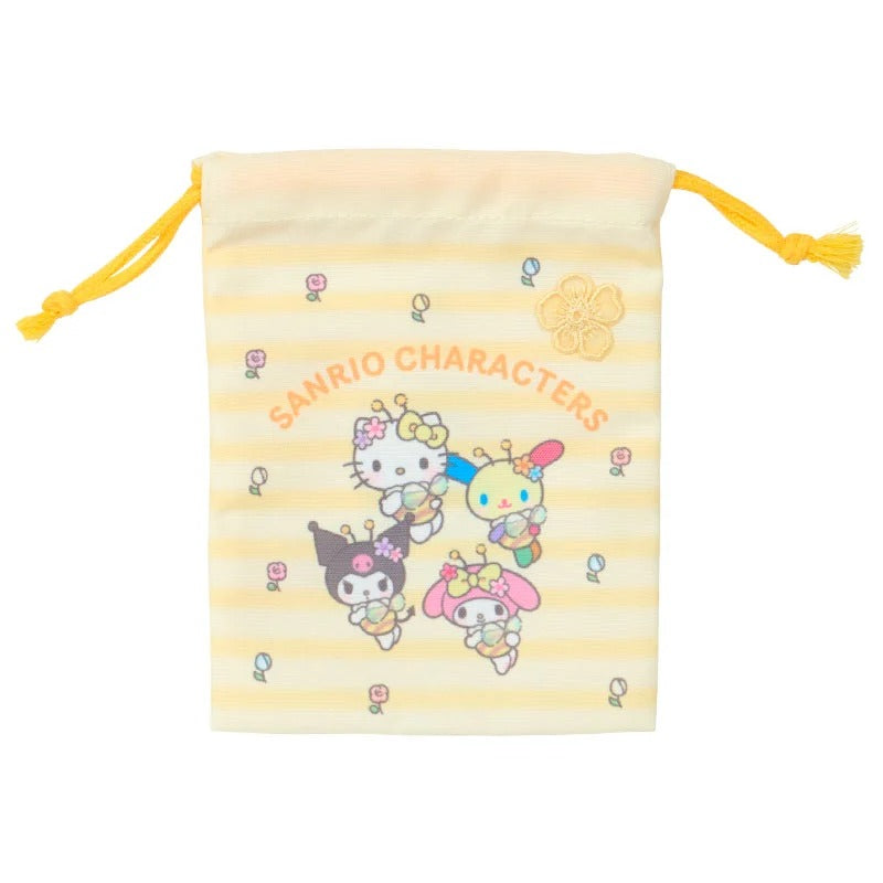 Sanrio Characters 2-pc Drawstring Bag Set (Sweet As Can Bee Series) Bags Japan Original