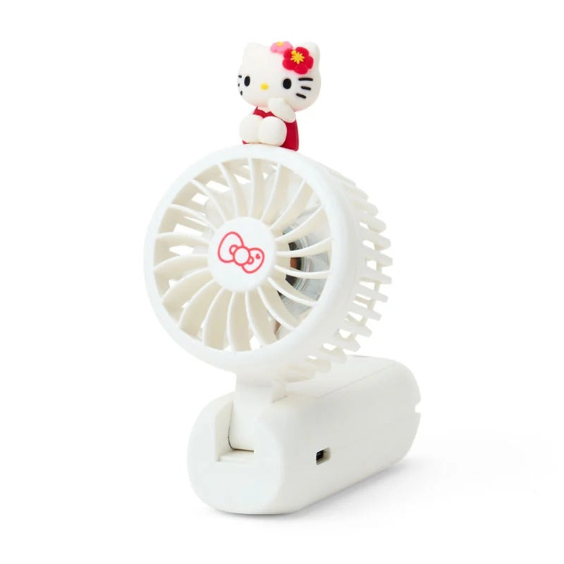Hello Kitty 2-Way Portable Handy Fan (White) Travel Japan Original