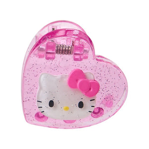 Hello Kitty 4-pc Mini Glitter Hair Clip Set (Pink) Accessory Japan Original