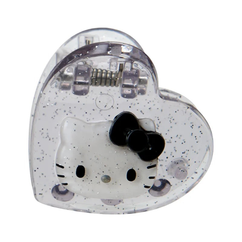 Hello Kitty 4-pc Mini Glitter Hair Clip Set (Silver) Accessory Japan Original