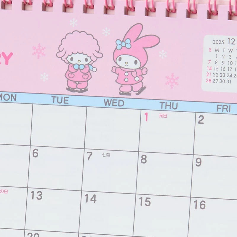 My Melody 2026 Desk Calendar Stationery Japan Original