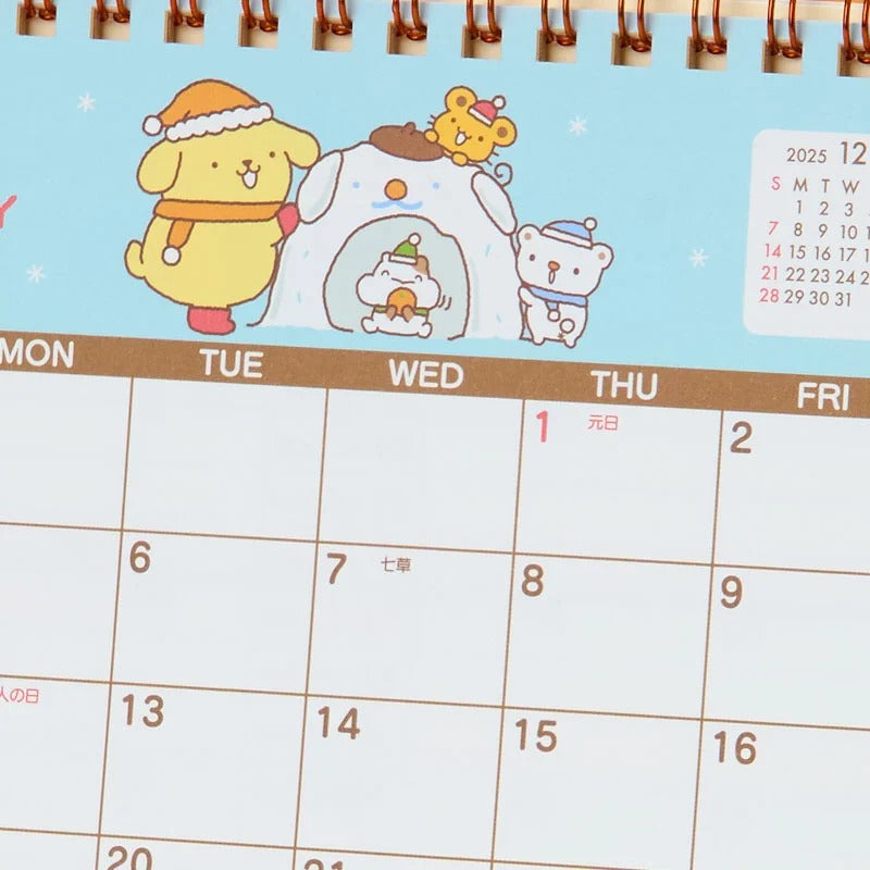 Pompompurin 2026 Desk Calendar Stationery Japan Original