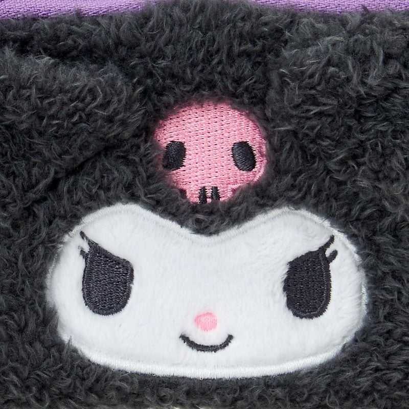 Kuromi Fuzzy Mini Zipper Pouch Bags Japan Original