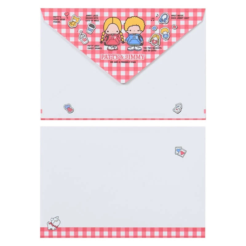 Patty and Jimmy Letter Set & Case (Friendly Pair Series) Stationery Japan Original