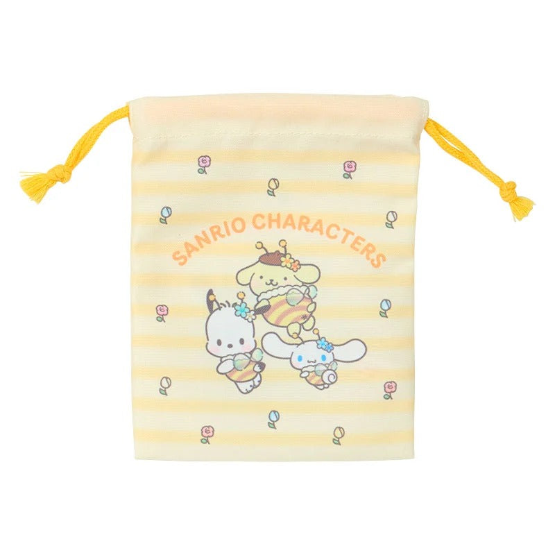 Sanrio Characters 2-pc Drawstring Bag Set (Sweet As Can Bee Series) Bags Japan Original