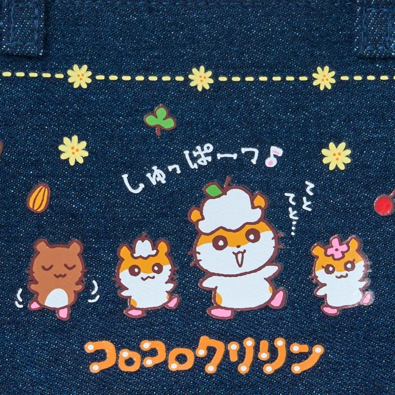 Corocorokuririn Mini Zipper Denim Pouch (Heisei Heart Series) Bags Japan Original