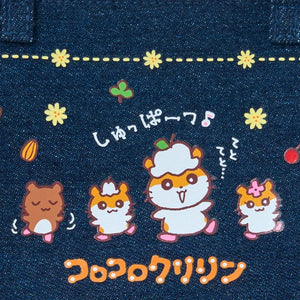 Corocorokuririn Mini Zipper Denim Pouch (Heisei Heart Series) Bags Japan Original