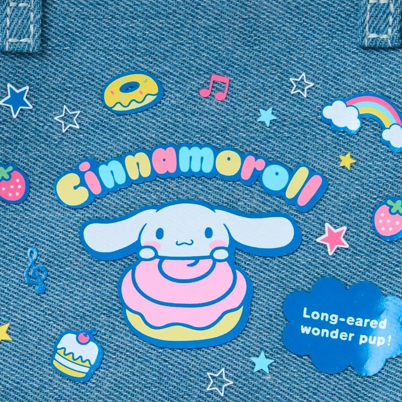 Cinnamoroll Mini Zipper Denim Pouch (Heisei Heart Series) Bags Japan Original