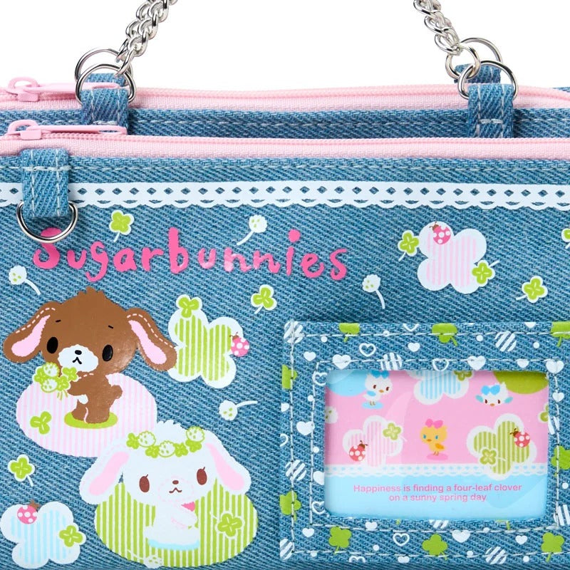 Sugarbunnies Mini Zipper Denim Pouch (Heisei Heart Series) Bags Japan Original