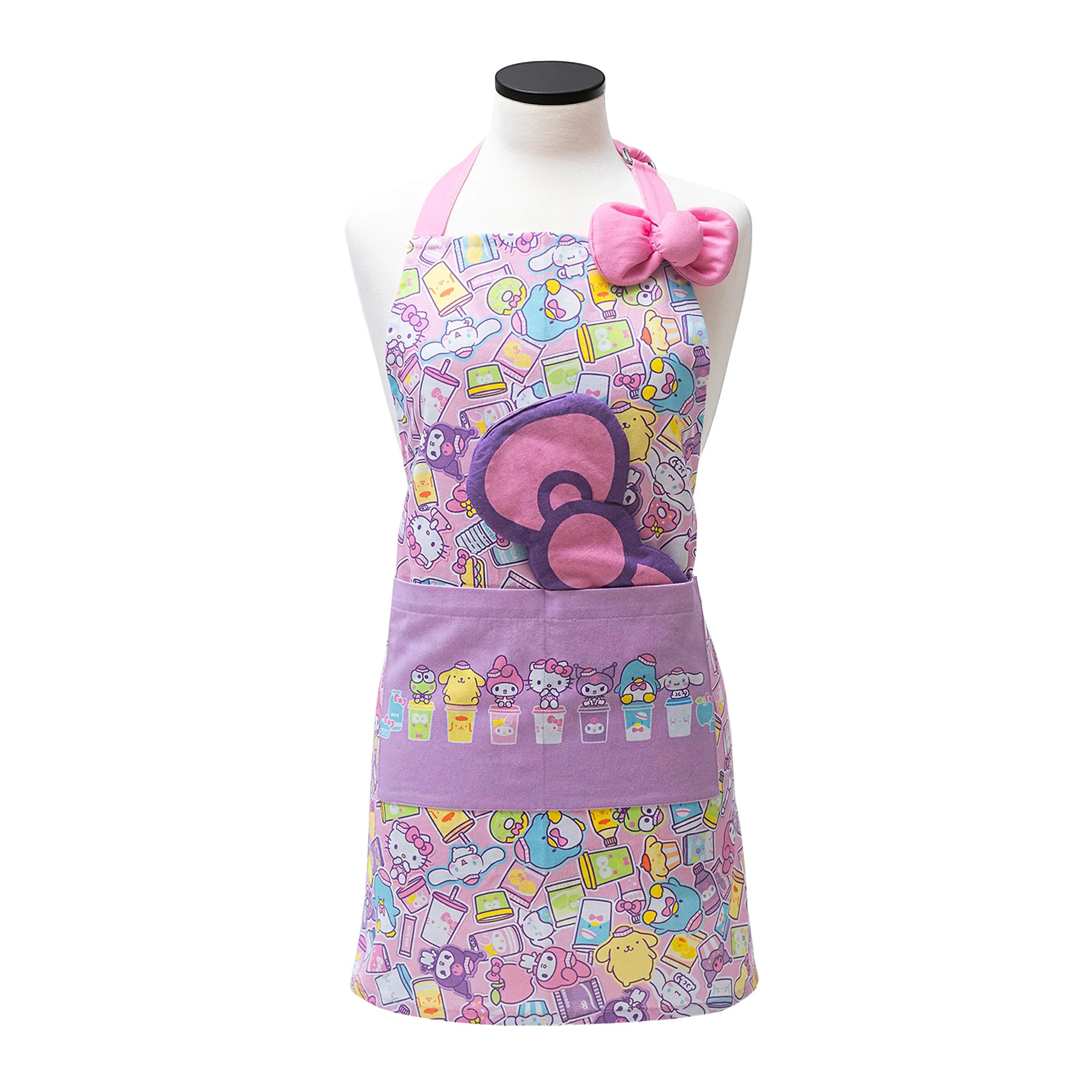 Hello Kitty and Friends Snack Shop Adult Apron & Potholder Set Home Goods Handstand Kitchen