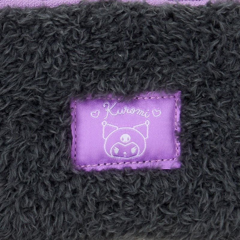 Kuromi Fuzzy Mini Zipper Pouch Bags Japan Original