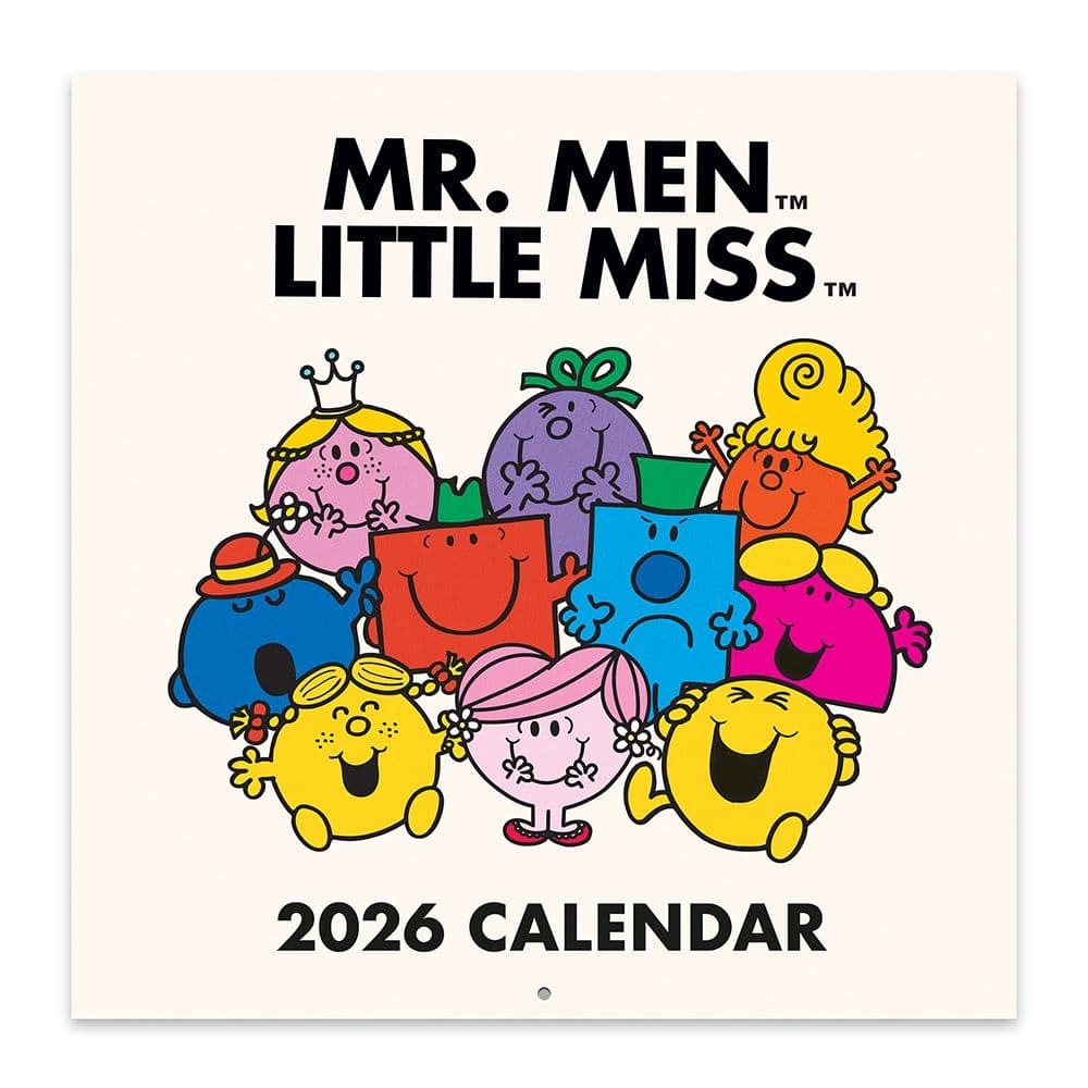 Mr Men Little Miss x Studio Oh! 2026 Wall Calendar Sales Prom Studio Oh