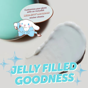 Cinnamoroll x The Crème Shop Gloss Jelly Tinted Peptide Lip Glaze (Crystal Blue) Beauty The Crème Shop