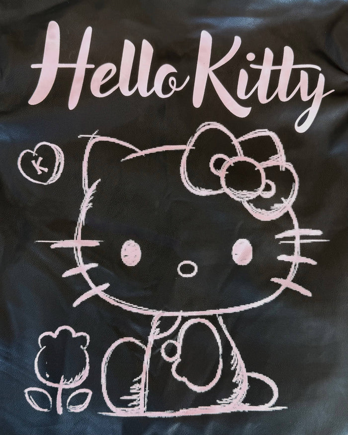 Hello Kitty x Lola + The Boys Kids Graffiti Biker Jacket (Black) Apparel Lola and The Boys NYC INC