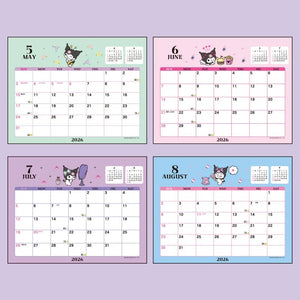 Kuromi 2026 Desk Calendar Stationery Japan Original