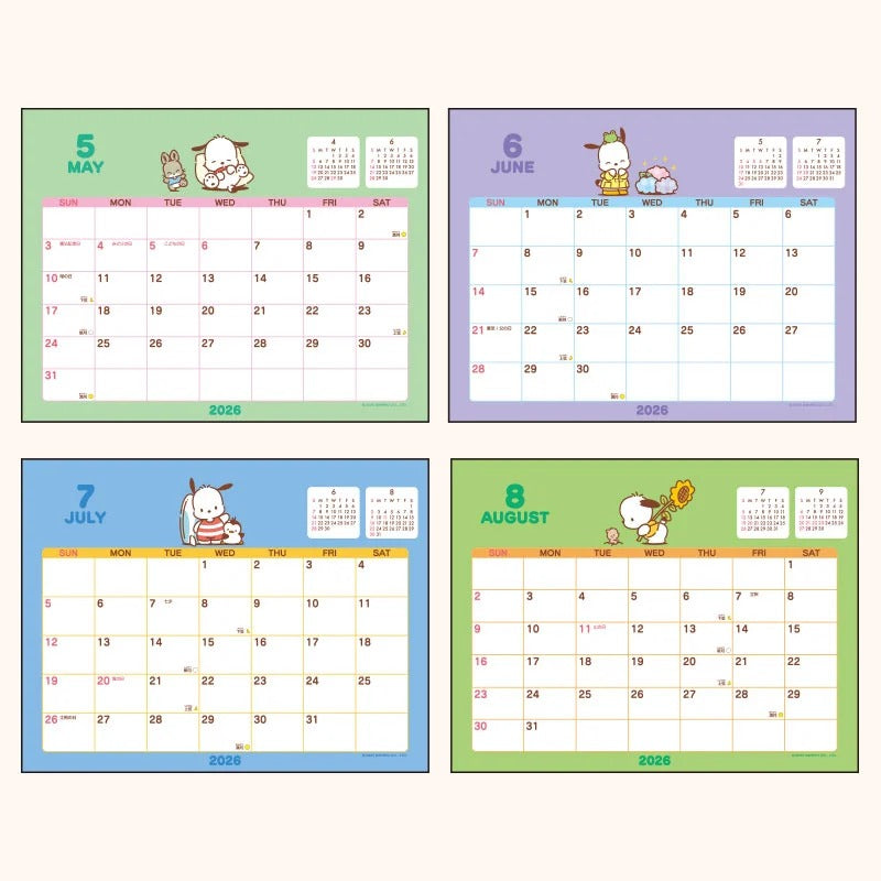 Pochacco 2026 Desk Calendar Stationery Japan Original