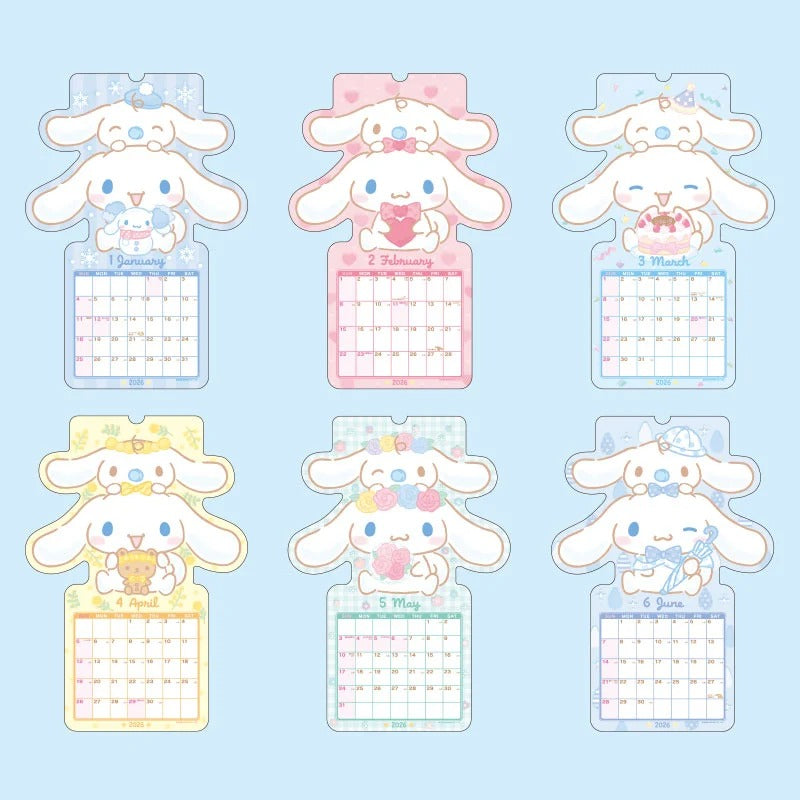 Cinnamoroll 2026 Die-Cut Wall Calendar Seasonal Japan Original