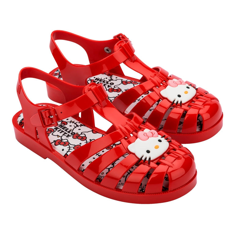 Hello Kitty x Melissa Possession Jelly Sandal (Red) Shoes Melissa