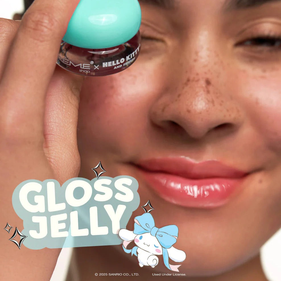 Cinnamoroll x The Crème Shop Gloss Jelly Tinted Peptide Lip Glaze (Crystal Blue) Beauty The Crème Shop