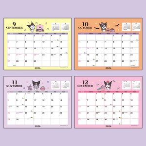 Kuromi 2026 Desk Calendar Stationery Japan Original