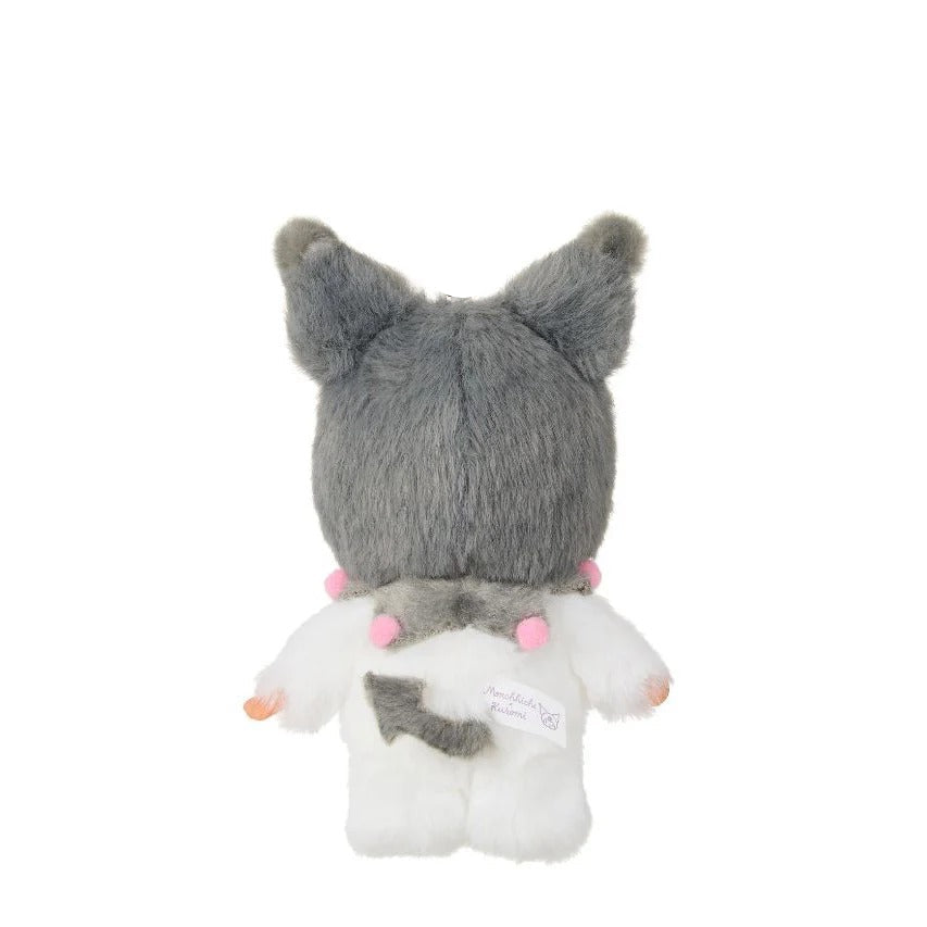 Kuromi x Monchhichi Plush Mascot Keychain (Monchhichi) Accessory Aliquantum International Inc