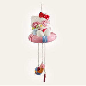 Hello Kitty Beach Fun Ceramic Wind Chime Home Goods Blue Sky