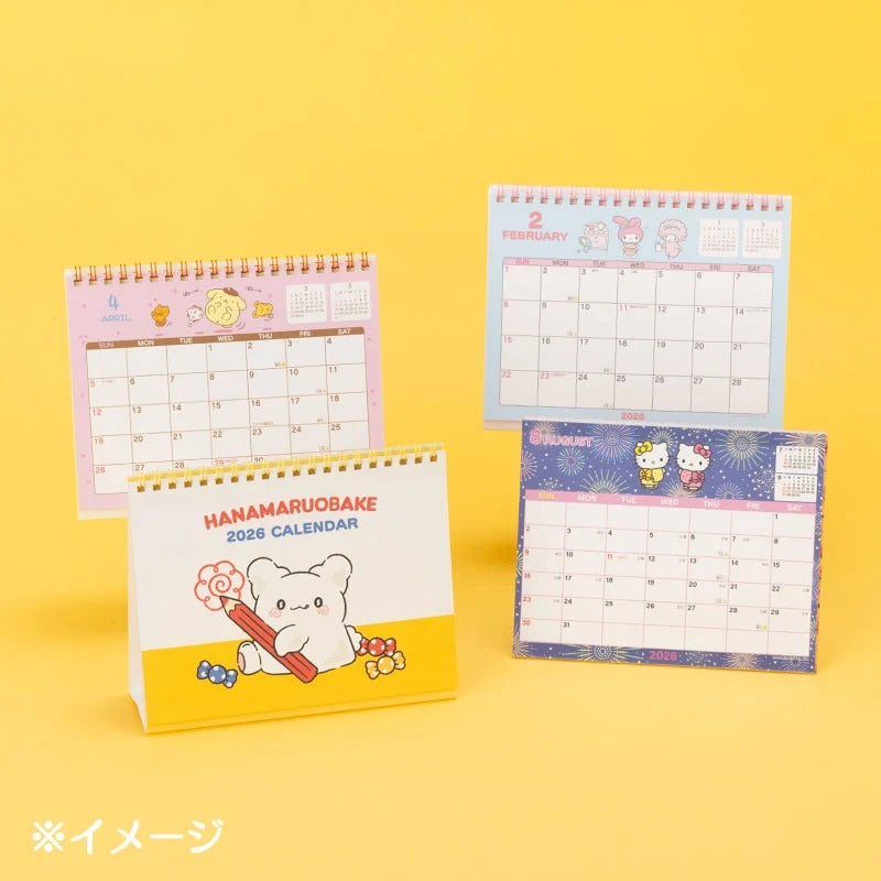 Hanamaruobake 2026 Desk Calendar Stationery Japan Original