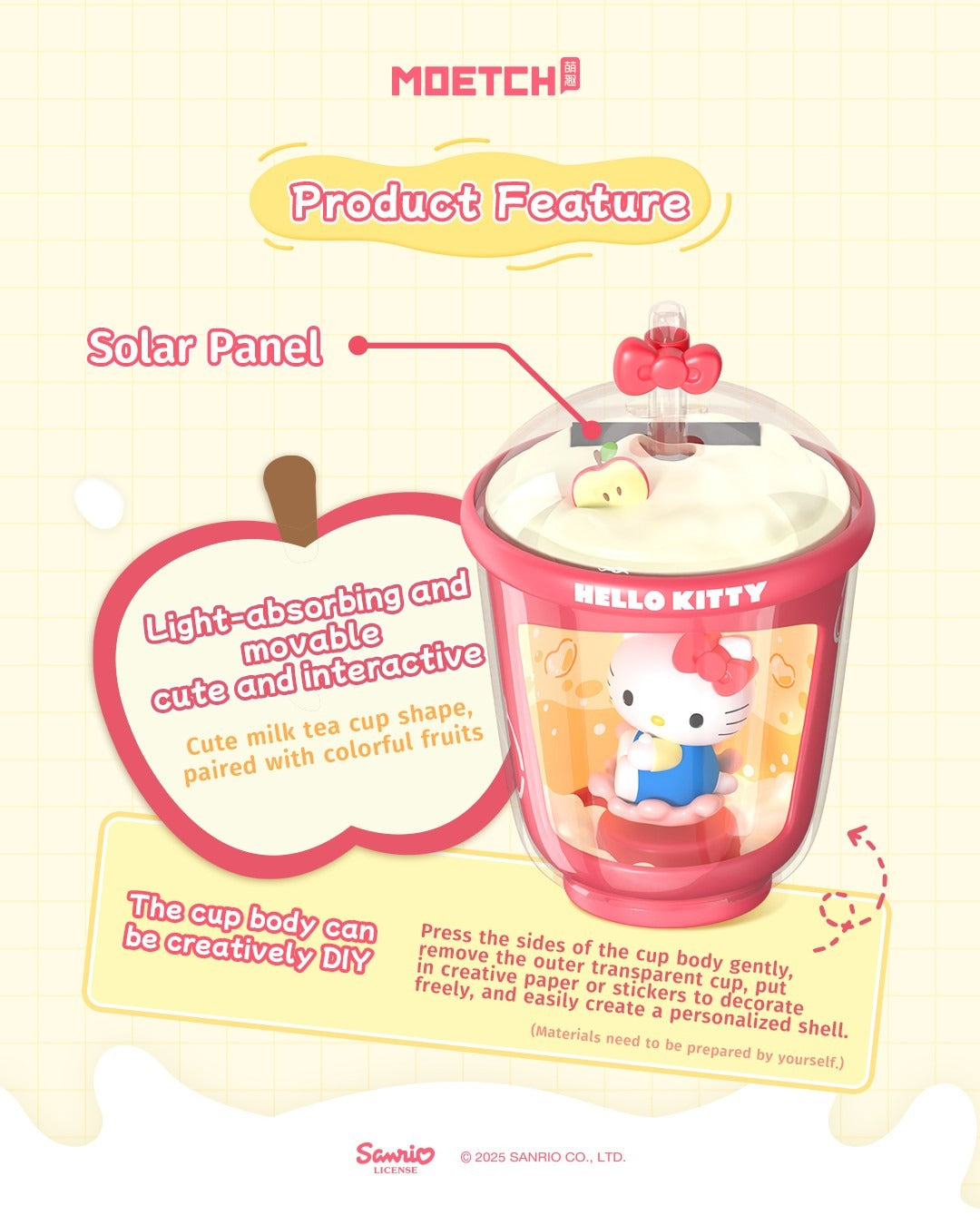 Sanrio Characters Milk Tea Cup Series Light Motion Blind Box Toys&Games Mascot Fun Inc