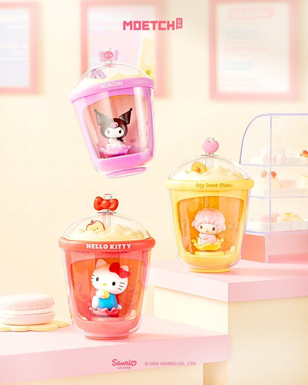 Sanrio Characters Milk Tea Cup Series Light Motion Blind Box Toys&Games Mascot Fun Inc