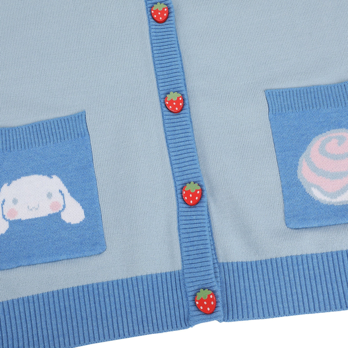 Cinnamoroll Cozy Knit Cardigan (Strawberry Fields) Apparel BIOWORLD