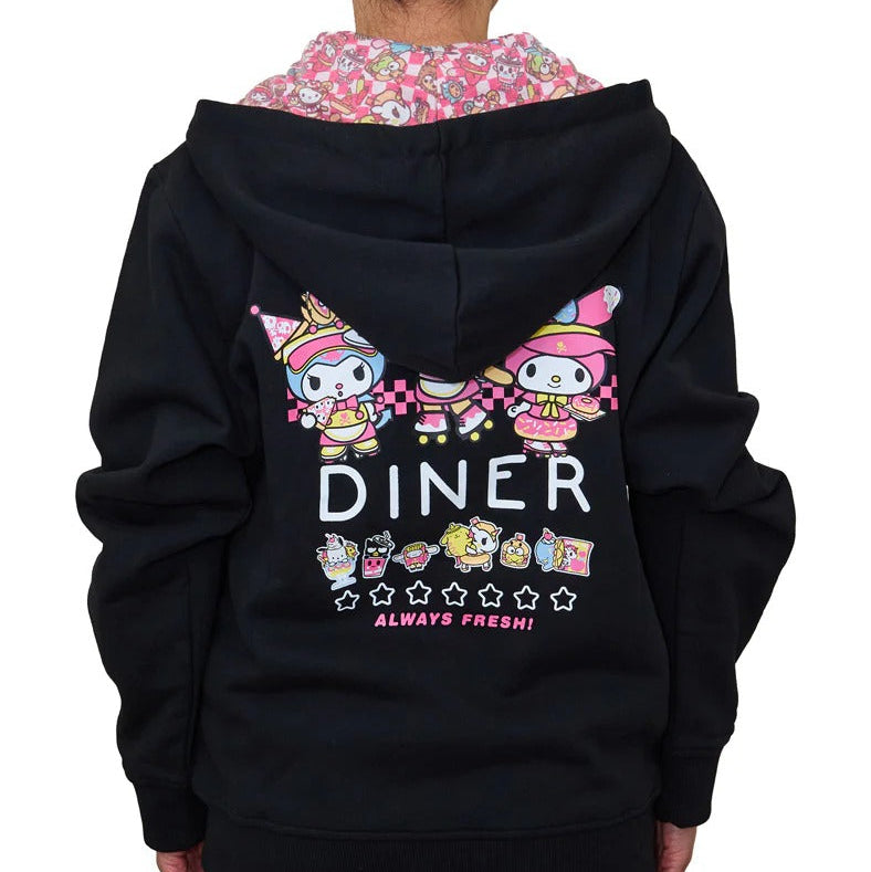 Hello Kitty and Friends x Tokidoki Kawaii Diner Hoodie (Fast Food) Apparel TOKIDOKI