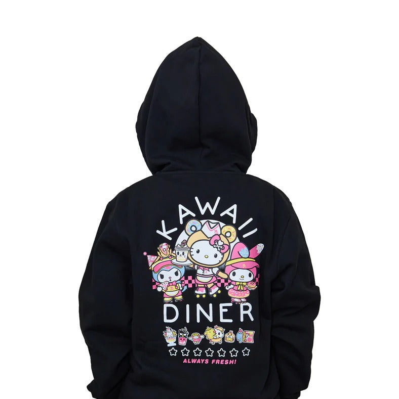Hello Kitty and Friends x Tokidoki Kawaii Diner Hoodie (Fast Food) Apparel TOKIDOKI