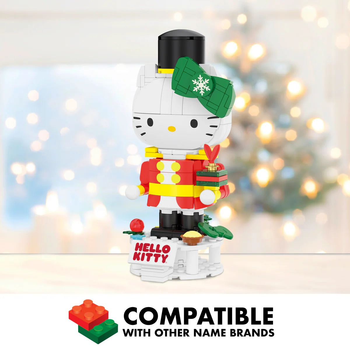 Hello Kitty Holiday Nutcracker Decoration Building Set Seasonal Brickcraft