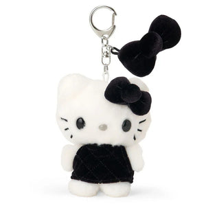 Hello Kitty Black Mini Plush Mascot Keychain (Mini Quilt Series) Accessory Japan Original