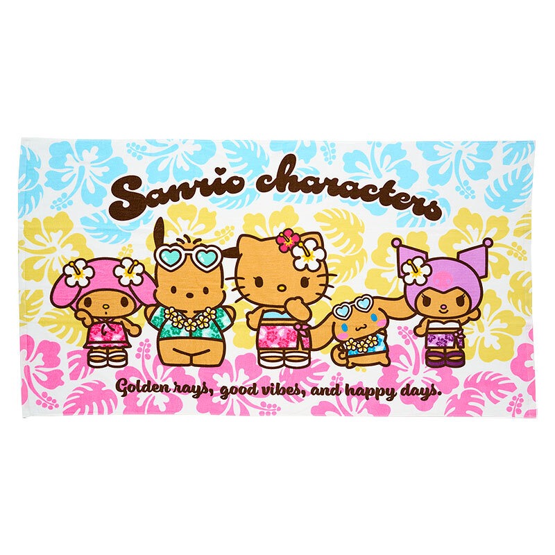 Sanrio Characters Bath Towel (Suntan Series) Home Goods Japan Original
