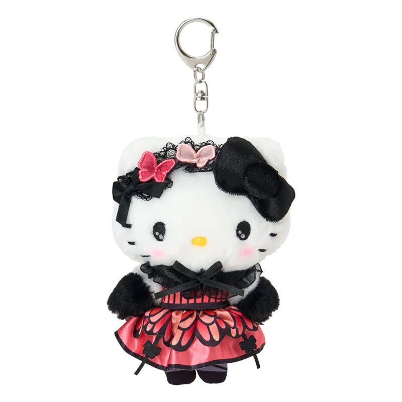 Hello Kitty White Plush Mascot Keychain (Monarch Butterfly Series) Accessory Japan Original