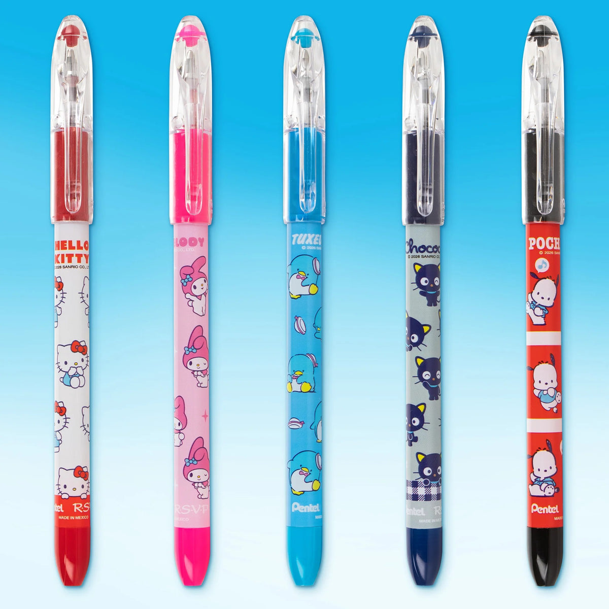 Hello Kitty and Friends x Pentel RSVP Ballpoint Pen Pack (Mix 2 - 5-Pk) Stationery Pentel Of America Ltd