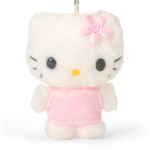 Hello Kitty Pink Mini Plush Mascot Keychain (Mini Quilt Series) Accessory Japan Original
