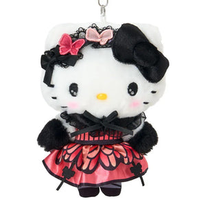 Hello Kitty White Plush Mascot Keychain (Monarch Butterfly Series) Accessory Japan Original